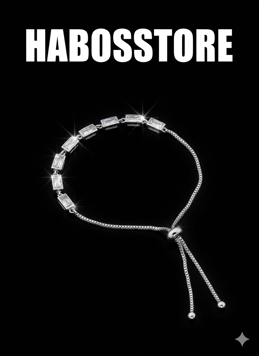 “Luna Sparkle” Zirkon ve Cam Taşlı Şık Kadın Bileklik Habos Store