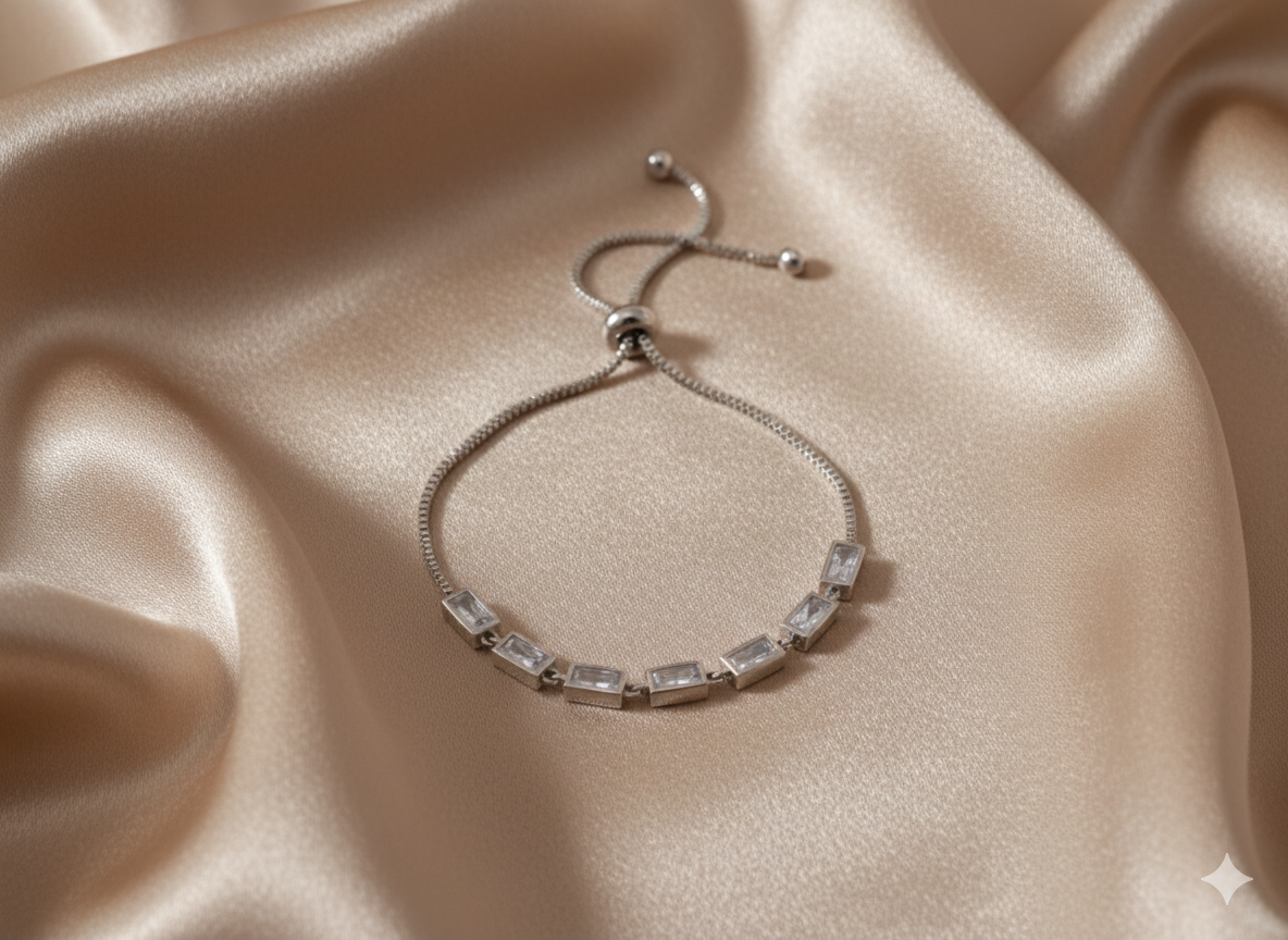 “Luna Sparkle” Zirkon ve Cam Taşlı Şık Kadın Bileklik Habos Store