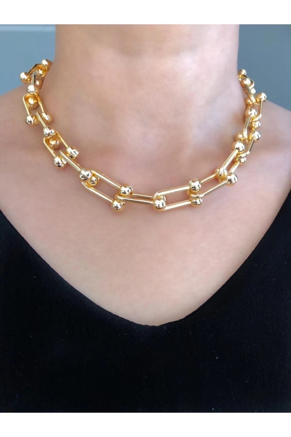 “Tiffany Glow” Tiffany Gold Renkli Kolye Habos Store