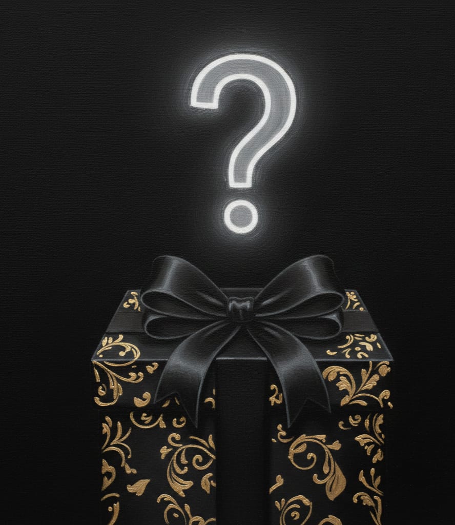 Siyah Renk Sürpriz Hediye Kartı Habos Store